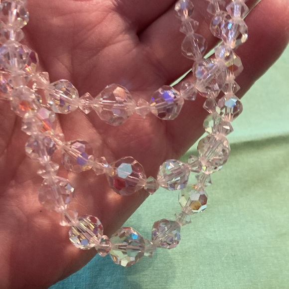 Vintage AB beaded necklaces with earrings lot of 2 - Picture 6 of 8